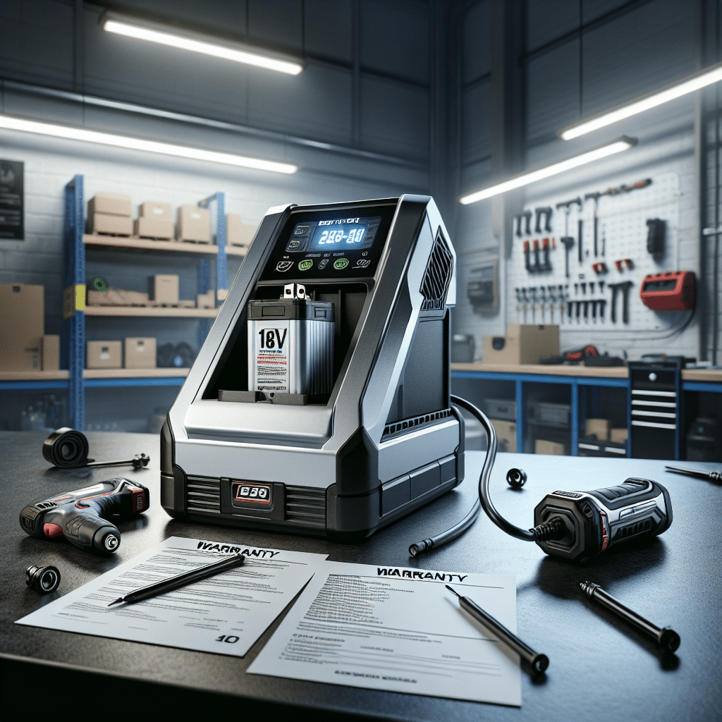 Makita 18V battery on a fast charger in a UK workshop with visible warranty, showing charging impact on warranty.